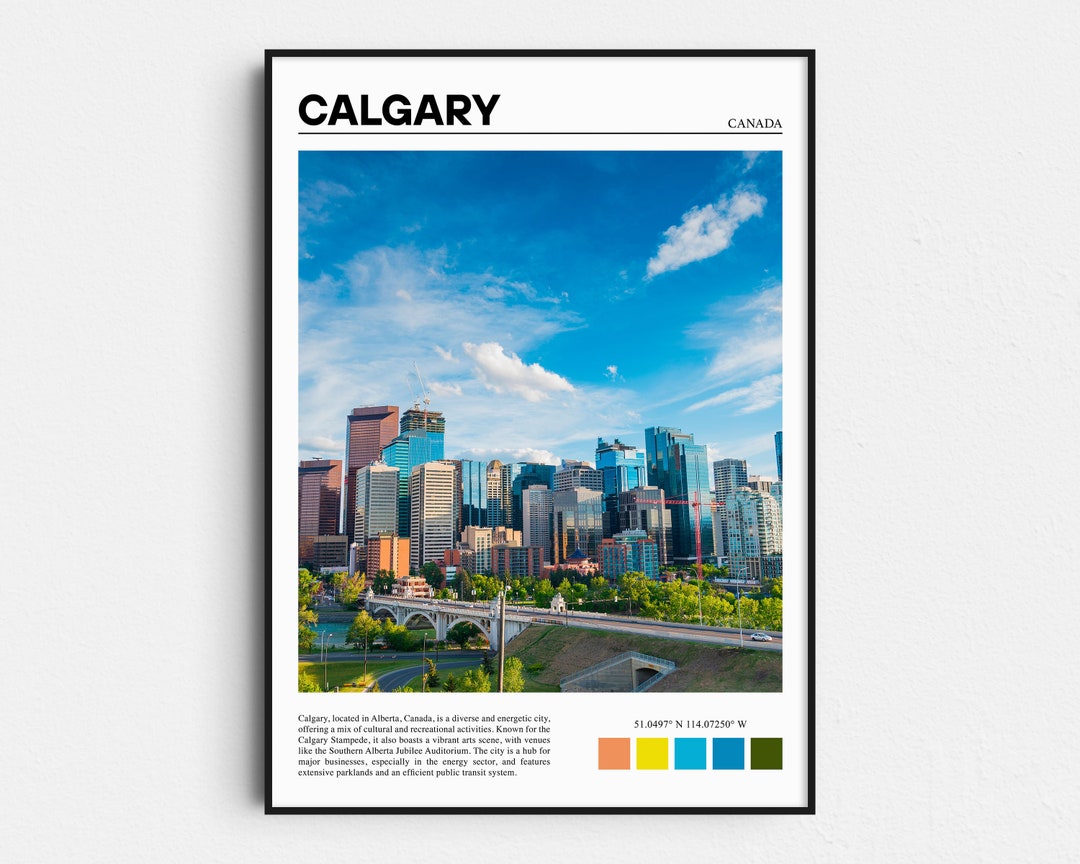 Calgary Print, Calgary Poster, Calgary Wall Art, Calgary Art Print, Calgary Photo, Calgary