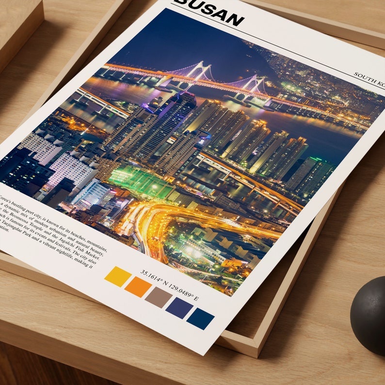 Busan Print, Busan Poster, Busan Wall Art, Busan Art Print, Busan Photo ...