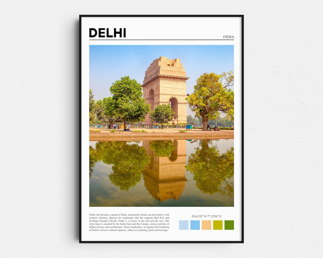 Delhi Print Delhi Poster Delhi Wall Art Delhi Art Print Etsy