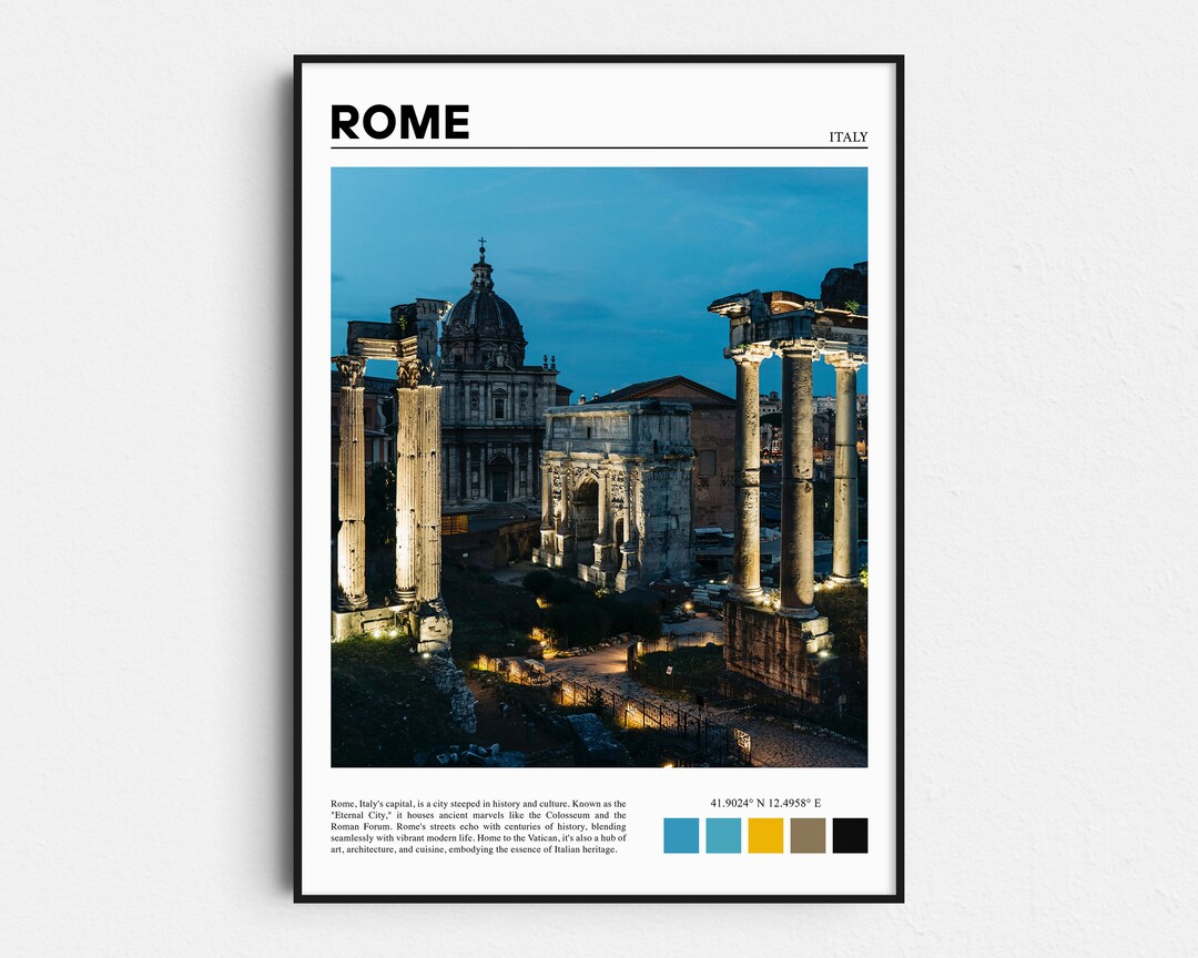 Wall Prints Rome Rome Print, Rome Wall Art, Rome Poster, Rome Photo, Rome Poster Print ...