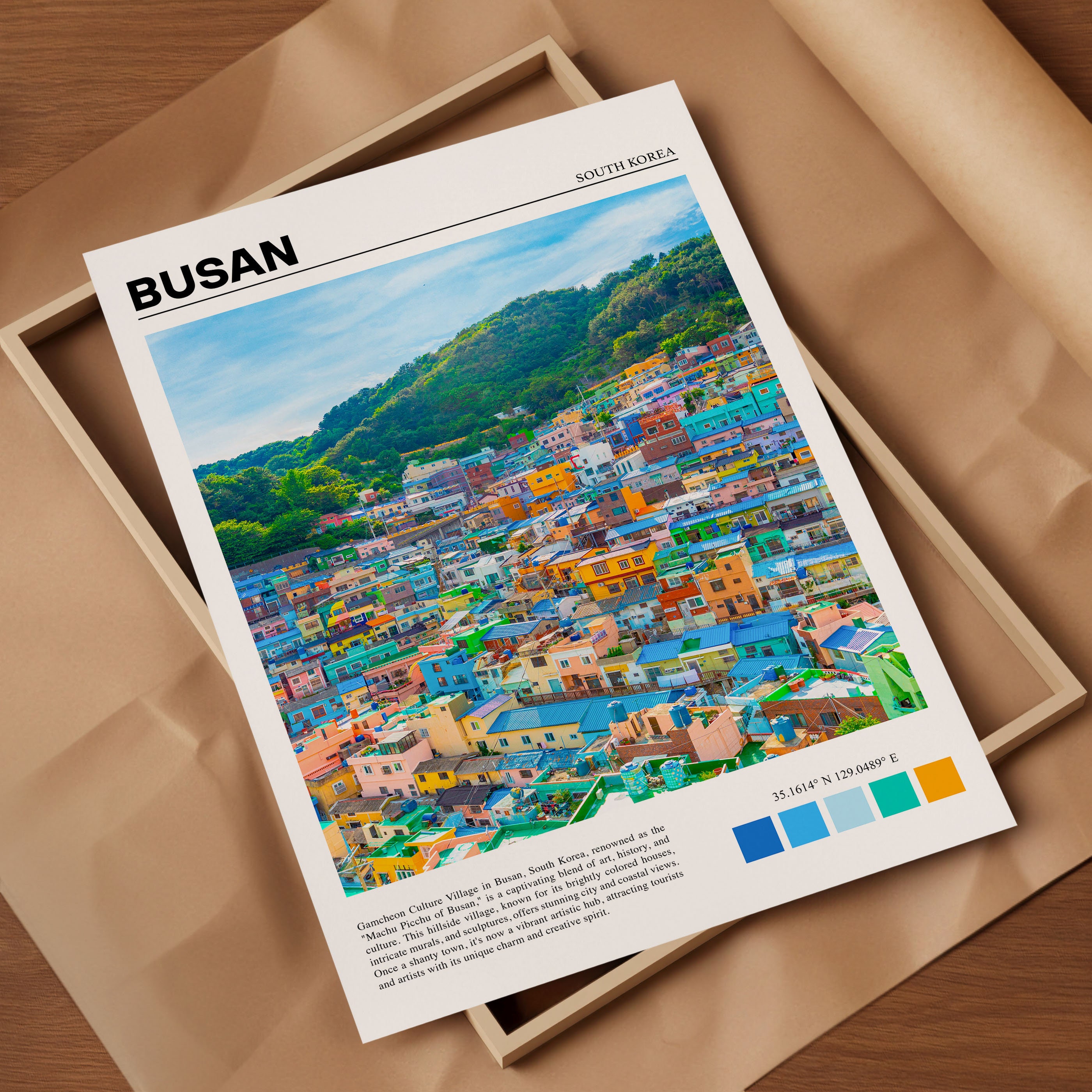 Busan Print, Busan Poster, Busan Wall Art, Busan Art Print, Busan Photo ...