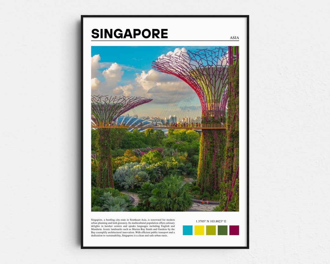 Singapore Print, Singapore Poster, Singapore Wall Art, Singapore Art