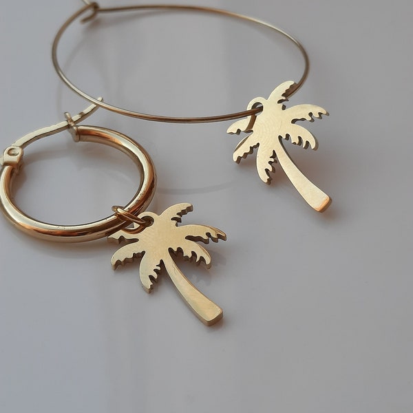 PALM boucles d'oreilles, by Marinetteandcobijoux