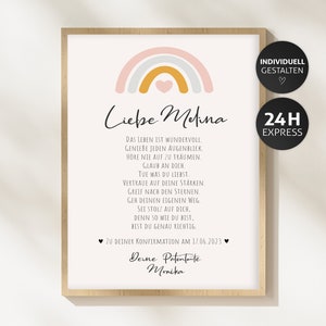 Confirmación, comunión, carta de apadrinamiento, cartel, descarga, personalizado, madrina, padrino, niño, niña, dicho, estampado, A5, A4, A3, A2