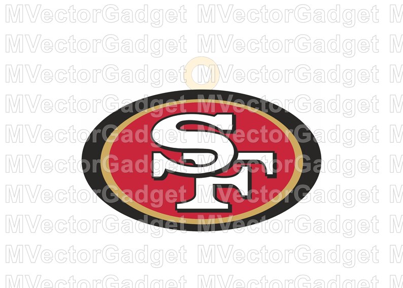 San Francisco Stl,svg,png Vector File 49ers Keychain Logo for 3d Print ...
