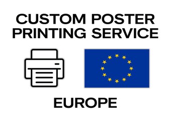 Aangepaste posterafdrukservice Europa (EU)