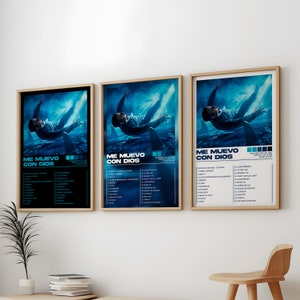 Cruz Cafune 3 Posters, Cruz Cafune 3 Album Art Cover Wall Print Painting, Cruz Cafune 3 Album Cover Posters, Me Muevo Con Dios Album, Cruzzi imagen 1