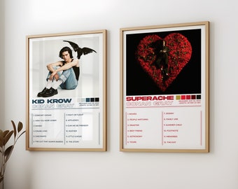 Conan Grey Posters 2 Pack, Conan Grey Albums Art Cover Wall Print Painting, Conan Grey Set van 2 Posters, Kid Krow Album, Superache Album