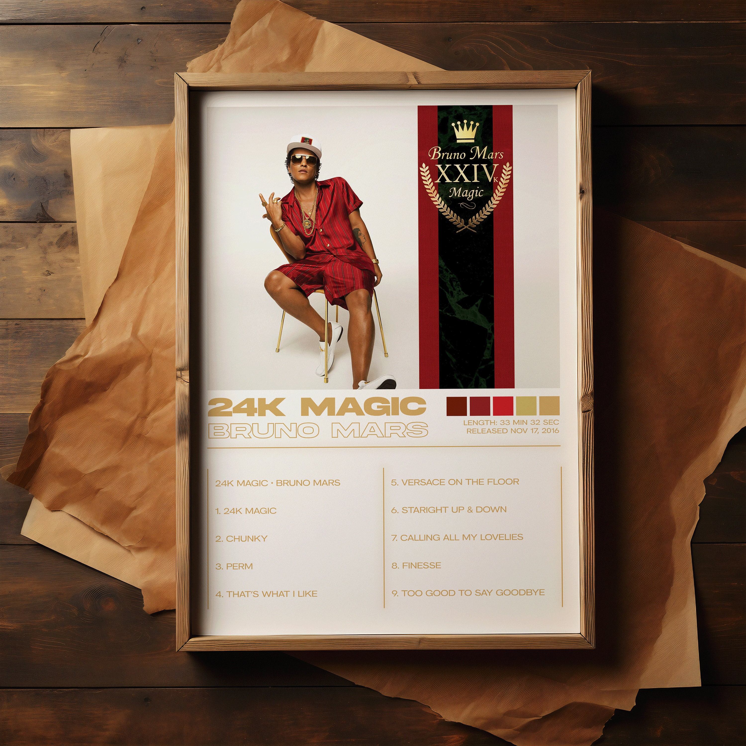 Bruno Mars Posters 3 Pack, Bruno Mars Albums Art Cover Wall Print ...