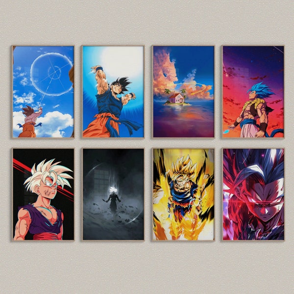 Anime Goku Poster - Etsy