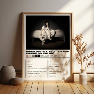 Billie Eilish Posters 2 Pack, Billie Eilish Albums Art Cover Wall Print Painting, Billie Eilish Set van 2 Posters, Gelukkiger dan ooit Poster afbeelding 3