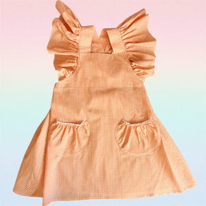 Baby Pinafore Dress PDF Pattern: Ruffle Sleeve Sundress (Sizes 1-5)