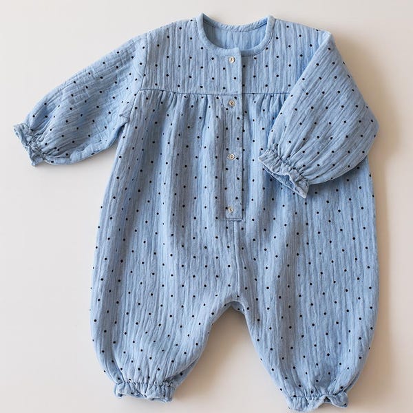 Romper PDF Sewing Pattern: Baby Jumpsuit, Gender Neutral (6-24 Months A4)