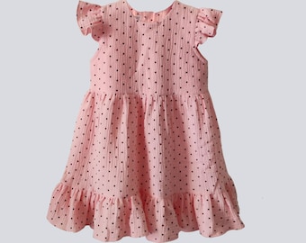 Girls Dress PDF Pattern: Beginner-Friendly Sewing, Sizes 1-8 Years