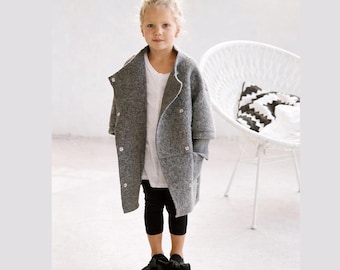PDF Sewing Pattern — Girl’s Coat for Ages 3–7 | Digital Product | Instant Download
