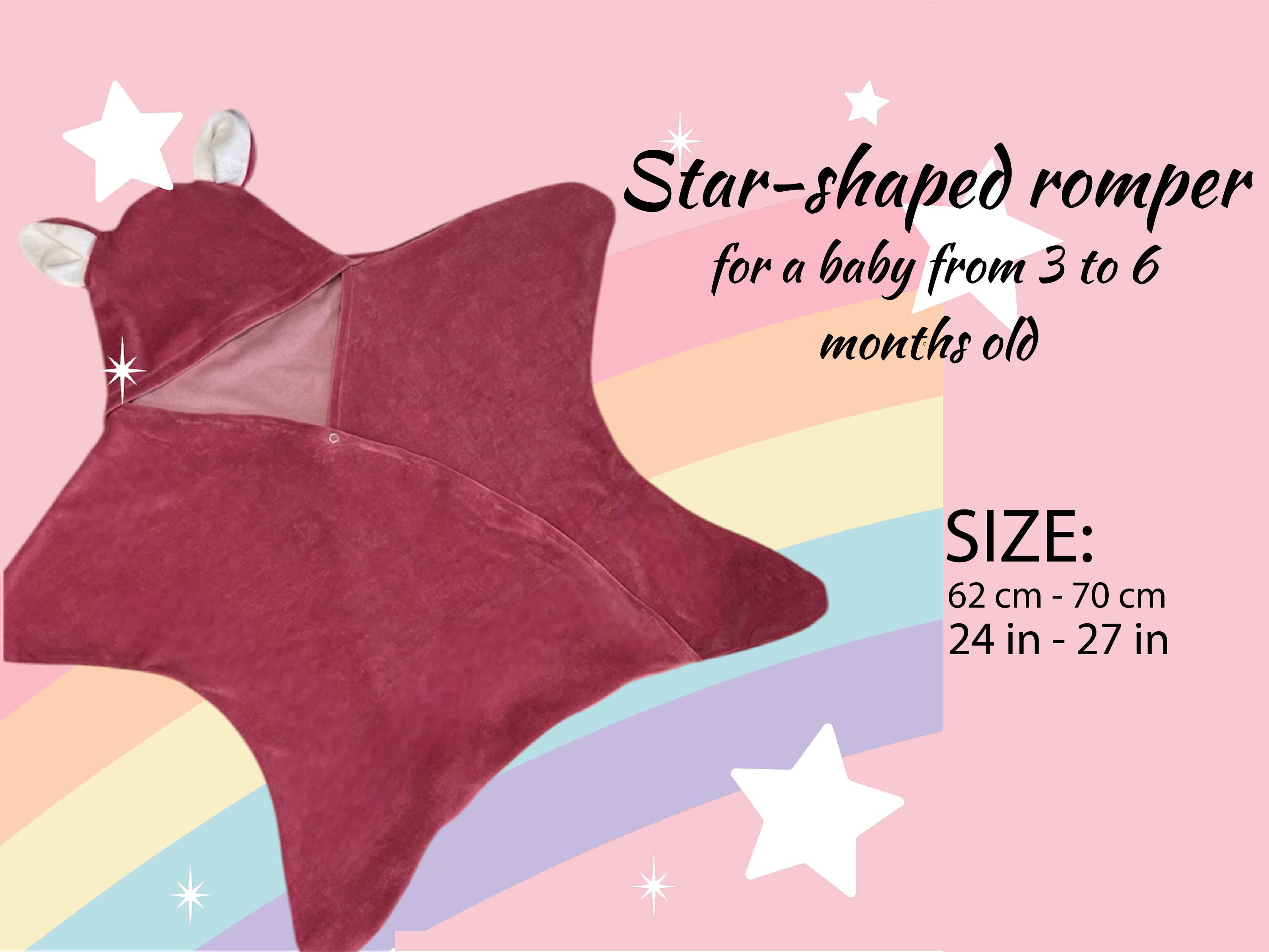 Star Fleece Baby Wrap Pattern UK