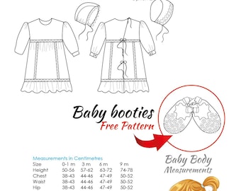Christening Dress Pattern: Baby Gown Sewing (PDF Pattern)