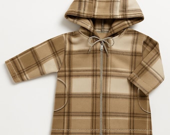 Kids Hoodie Jacket Sewing Pattern: Beginner Unisex (PDF Pattern)