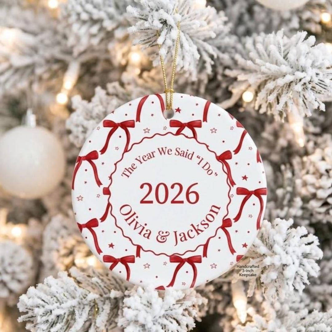 Married 2026 Christmas Ornament