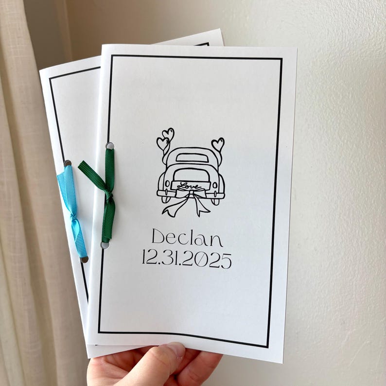 Wedding Activity Busy Book Kids Party Gifts for Children at Weddings Custom Name Wedding Favors for Kids Coloring Wedding Booklet Children Bild 17
