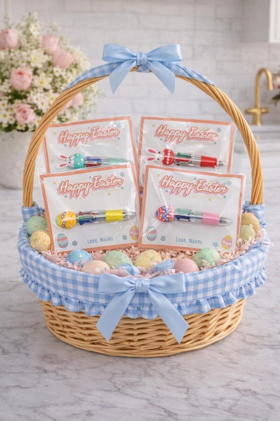 Easter Classroom Favors For Kids Multicolor Pen Fun Spring Party Gift Non Candy Student Treat Perfect For School Exchange Easter Basket Gift