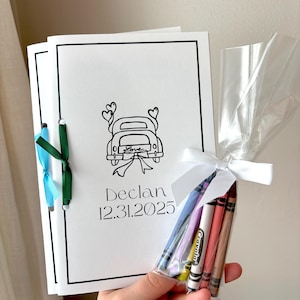 Wedding Activity Busy Book Kids Party Gifts for Children at Weddings Custom Name Wedding Favors for Kids Coloring Wedding Booklet Children Bild 16