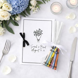 Wedding Activity Busy Book Kids Party Gifts for Children at Weddings Custom Name Wedding Favors for Kids Coloring Wedding Booklet Children Bild 2