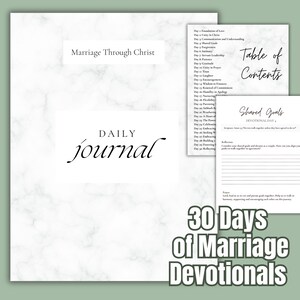 30 Tage der Ehe durch Christus: Eine Marriage Devotionalie Journal für tiefere Liebe und spirituelle Einheit Gottes Wort Schriftstellen Frauen