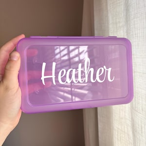 Personalized Pencil Box Custom for Kids Crayon Box for School Supplies Back to School Custom Name School Accessories for Elementary School
