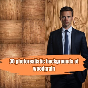 30 photorealistic woodgrain backgrounds, woodgrain, digital backgrounds collection, Photoshop, wood, PNG files