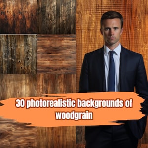 30 photorealistic woodgrain backgrounds, woodgrain, digital backgrounds collection, Photoshop, wood, PNG files