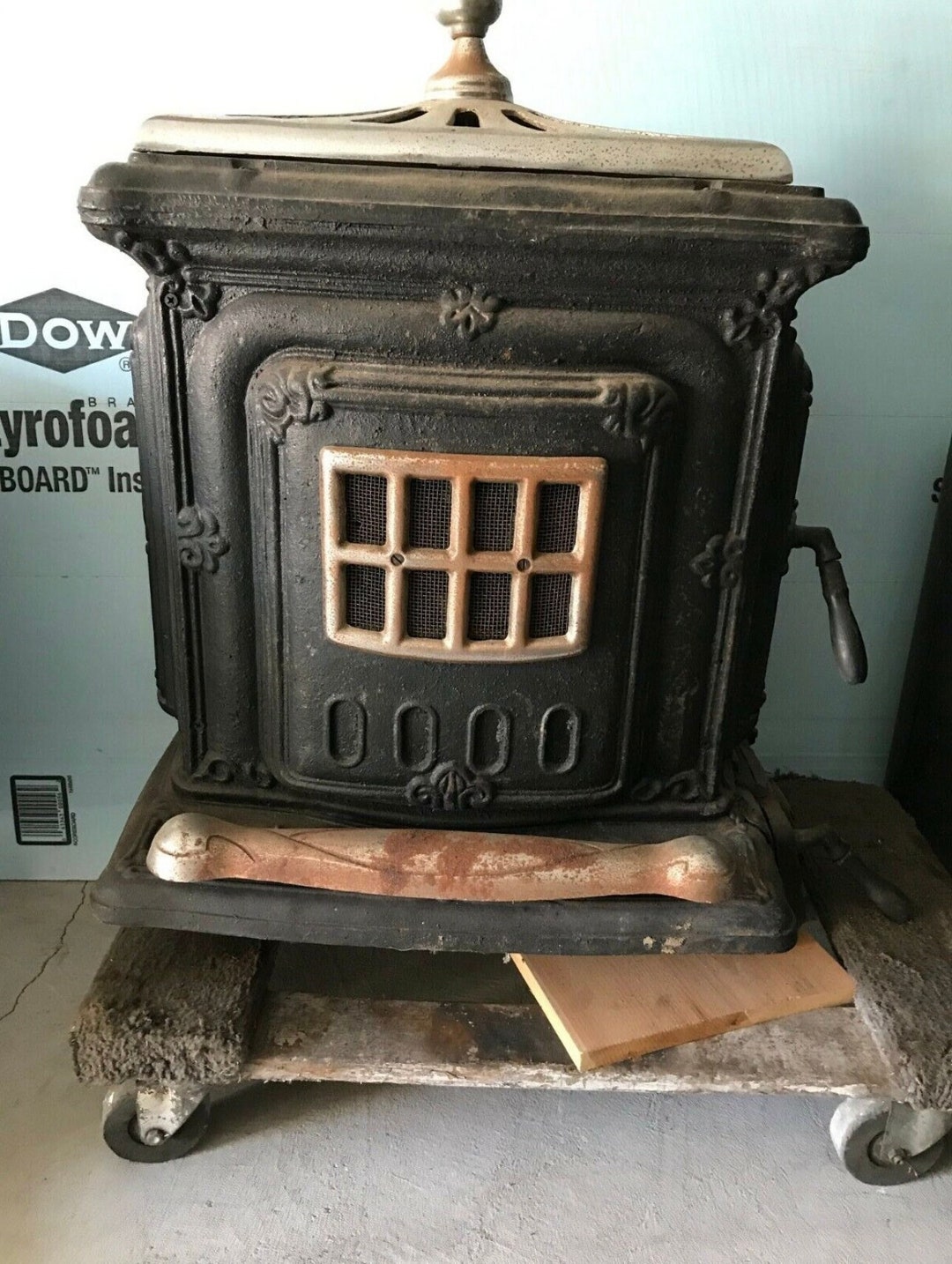 Wood Stove parlor Antique Free Standing 24 Etsy