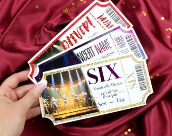 Personalised Foil Theatre/Event/Concert Gift Ticket