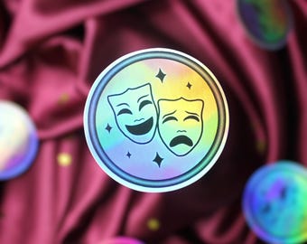 Rainbow Theatre Faces Holographic Sticker