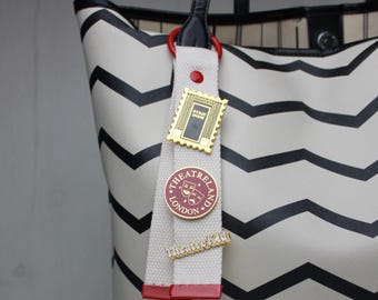 Canvas Enamel Pin Holder Keyring