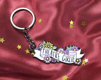 Theatre Girlie Enamel Keyring