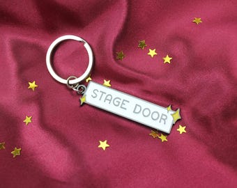 Stage Door Enamel Keyring