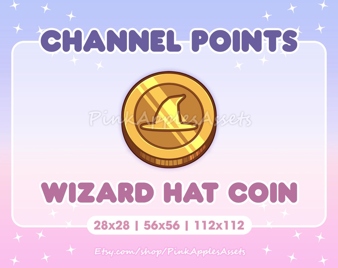 Wizard / Witch Hat Coin Channel Points Icon/emote for Twitch - Instant ...