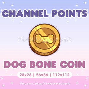 Dog Bone Channel Points Icon/Emote for Twitch - Instant Download!