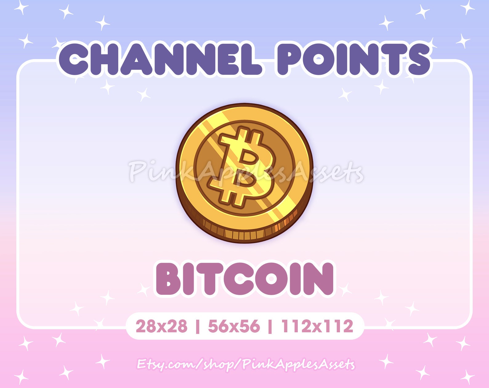 Bitcoin Channel Points Icon/emote for Twitch - Instant Download! - Etsy