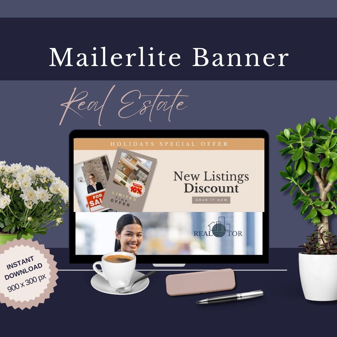Mailerlite Banner Realtor Email Marketing Email Header Template Brand