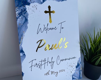 Communion Foiled Welcome Signs