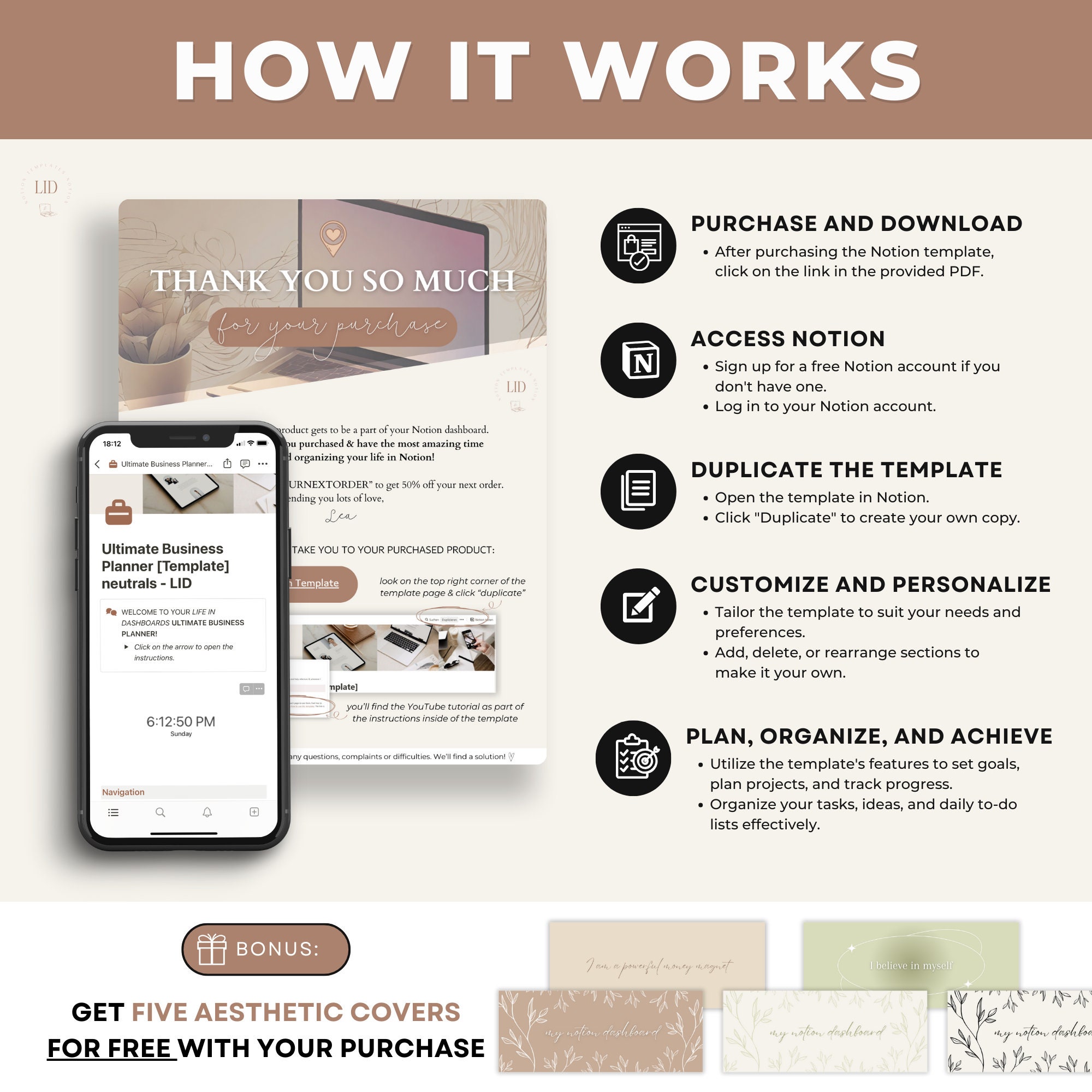 Notion Business Planner Template Notion Ultimate Business Planner ...