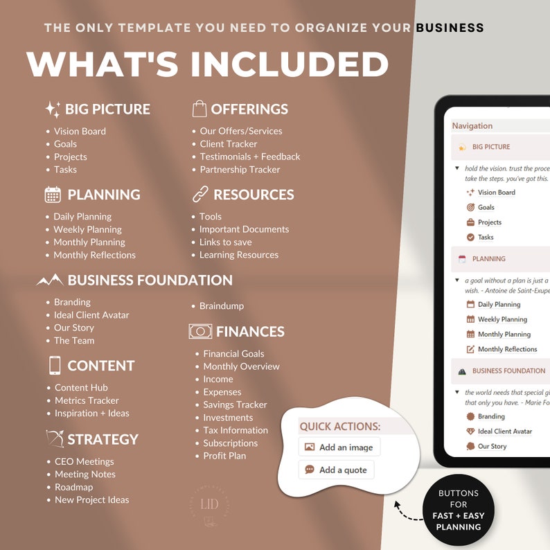 Notion Business Planner Template Notion Ultimate Business Planner ...