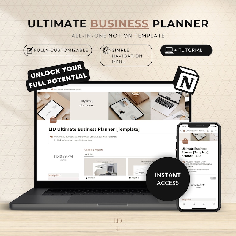 Notion Business Planner Template Notion Ultimate Business Planner ...
