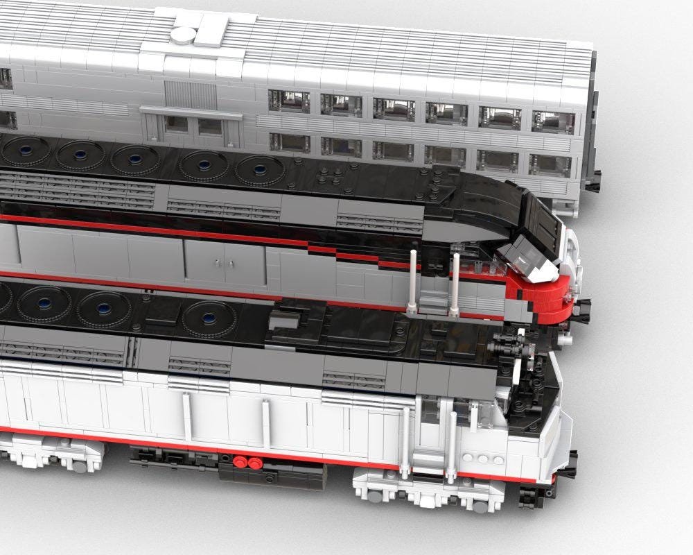 Digital Instructions ONLY, Caltrain MP36, F40, and Bilevel Car, 1:48 LEGO  Scale Models - Etsy, image size:1000x800