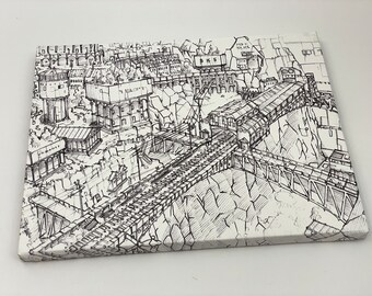 181019, Pencil Illustration, Canvas Print