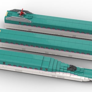 ALLEEN digitale instructies, E5-serie Shinkansen Tc M1 M2, 1:48 LEGO schaalmodel