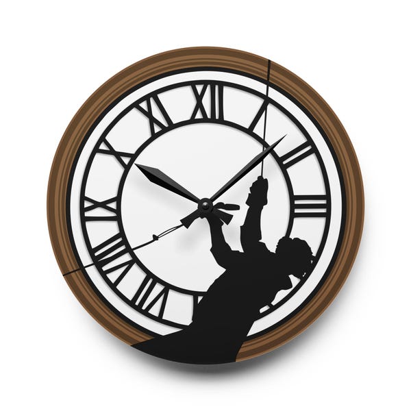 Back to the Future Inspired Wall Clock - FREE SHIPPING