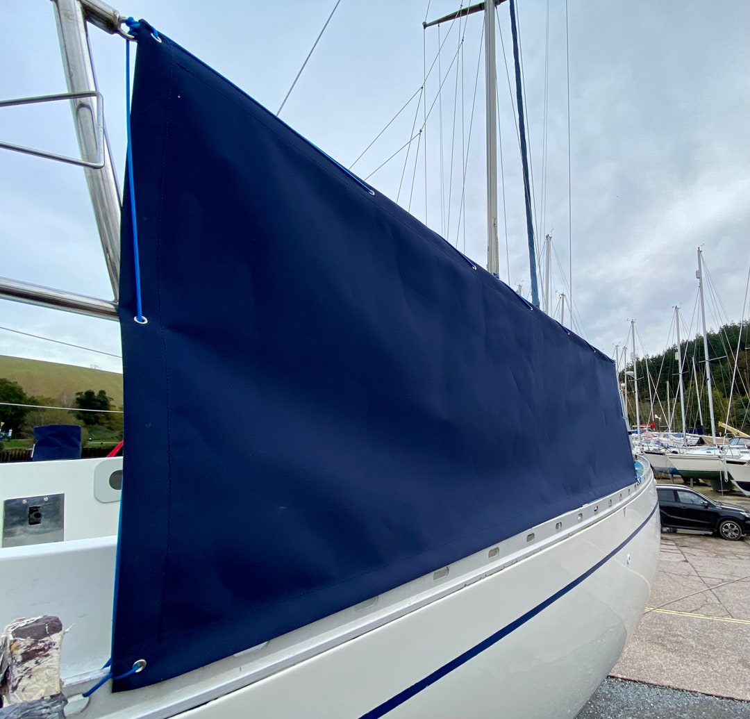Pair of Canvas Cockpit Spray Dodgers Boat Dodgers Yacht Wind Deflectors